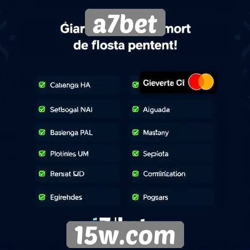Métodos de pagamento aceitos no a7bet
